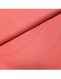 Tissu, Popeline de Coton Unie, Rose Orangé, Laize 150 cm, 100% Coton 130g/m²