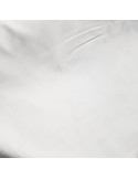 Tissu, Nappage Tissé Feuilles, Blanc, Laize 295 cm, Polyester Anti-Taches