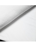 Tissu, Éponge de Bambou Doudou Uni, Blanc, Laize 150 cm, 60% Bambou 30% Polyester 10% Coton