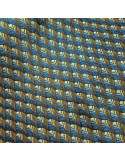 Tissu, Jacquard Gobelin Gatsby Art Déco, Canard/Or, Laize 140 cm, 100% Polyester 250g/m²