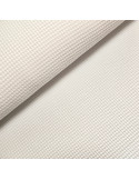 Tissu, Nid d'abeille Uni, Blanc, Laize 150 cm, 100% Coton 230g/ml