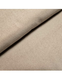 Tissu, Polaire de Coton Unie à Pois Relief, Beige, Laize 150 cm, 100% Coton 324g/m²