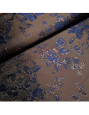 Tissu chic, jacquard lurex, fleurs