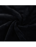 Tissu, Polaire Doudou, Noir, Laize 150 cm, 100% Polyester 290g/m²