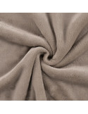 Tissu, Polaire Doudou Uni, Taupe, Laize 150 cm, 100% Polyester 290g/m²