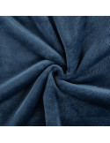 Tissu, Polaire Doudou, Bleu Jeans, Laize 150 cm, 100% Polyester 290g/m²