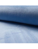 Tissu, Polaire Doudou Épaisse, Bleu Azur, Laize 150 cm, 100% Polyester 290g/m²