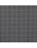 Tissu, Prince de Galles Stretch, Noir et Gris, Laize 145 cm, Viscose, Polyester, Polyamide et Spandex
