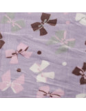 Tissu, Polaire Doudou Réversible, Papillons Rose & Pois, Laize 150 cm, 100% Polyester