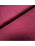 Tissu, Toile Polycoton Unie, Bordeaux, Laize 160 cm, 40% Polyester 60% Coton