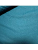 Tissu, Cretonne de Coton Unie, Bleu Pétrole, Laize 150 cm, 100% Coton 150g/m²