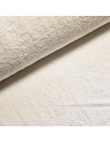 Tissu, Éponge Uni, Écru, Laize 140 cm, 100% Coton