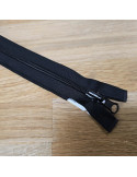 Fermeture à glissière, Prym Z97 séparable et réversible, Noir, 50 cm, Polyester et maille métal
