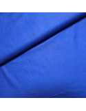 Tissu, Popeline de Coton Unie, Bleu Roi, Laize 150 cm, 100% Coton 195g/m²