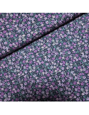 Tissu, Popeline de Coton Fleurie, Multicolore, Laize 150 cm, 100% Coton 163g/m²