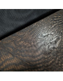 Tissu, Maille Fine Stretch, Noir Profond, Laize 145 cm, Polyamide Spandex