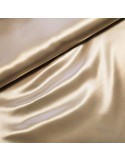 Tissu, Doublure Satin Unie, Champagne, Laize 150 cm, 100% Polyester