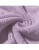 Tissu, Éponge de Bambou Doudou Double Face, Lilas, Laize 150 cm, 40% Bambou 40% Polyester 20% Coton 305g/m²