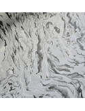 Tissu, Jacquard Lurex Marbré, Gris, Laize 140 cm, 83% Polyester 17% Coton 290g/m²