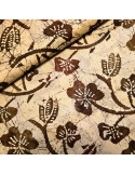 Tissu, Viscose Batik, Ocre, Laize 140 cm, 100% Viscose 150.7g/ml
