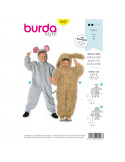 Patron Burda Carnaval 4107 Déguisement Combinaison Souris & Chien Enfant