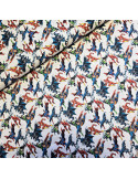 Tissu, Popeline de Coton, Avengers sur Fond Blanc, Laize 150 cm, 100% Coton