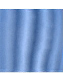 Tissu, Popeline de Coton Rayée, Bleu Roi et Blanc, Laize 150 cm, 100% Coton