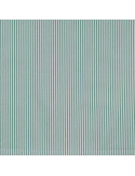 Tissu, Popeline de Coton Rayures, Vert Céladon et Blanc, Laize 150 cm, 100% Coton 120g/m²