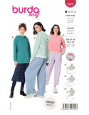Patron Burda Adultes 5979 Sweat-shirt à capuche