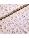 Tissu, Popeline de Coton Imprimée, Éléphant Multicolore, Laize 150 cm, 100% Coton 115g/m²