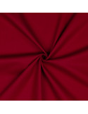 Tissu, Popeline de Coton Unie, Rouge Carmin, Laize 150 cm, 100% Coton 130g/m²