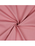 Tissu, Popeline de Coton Unie, Rose Poudré, Laize 150 cm, 100% Coton 195g/m²