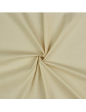 Tissu, Popeline de Coton Unie, Beige, Laize 150 cm, 100% Coton 80g/m²