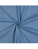 Tissu, Jean Stretch Uni, Bleu Clair, Laize 150 cm, Coton Recyclé 255g/m²