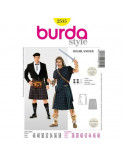 Patron Burda Carnaval 2515 Déguisement Ecossais & Highlander Homme