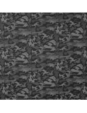 Tissu, Jersey Lycra Camouflage, Noir, Laize 150 cm, Polyester Spandex