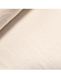 Tissu, Éponge Doudou Double Face, Écru, Laize 150 cm, 60% Bambou 30% Polyester 10% Coton