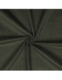 Tissu, Velours Larges Côtes Uni, Kaki, Laize 142 cm, 100% Coton 280g/m²