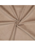 Tissu, Velours Larges Côtes Uni, Camel, Laize 142 cm, 100% Coton 280g/m²