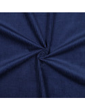 Tissu, Velours Larges Côtes Uni, Bleu Cobalt Foncé, Laize 142 cm, 100% Coton 280g/m²