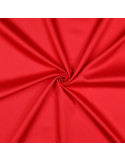 Tissu, Satin de Coton Uni, Rouge Éclatant, Laize 150 cm, 100% Coton 115g/m²