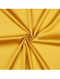 Tissu, Satin de Coton Uni, Jaune Vif, Laize 150 cm, 100% Coton 115g/m²