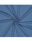 Tissu, Jersey de Coton Uni, Bleu, Laize 145 cm, Coton Stretch Oeko-Tex