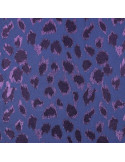 Tissu, Jacquard Lurex Motif Tigre, Rose et Bleu-Gris, Laize 160 cm, 100% Polyester 150g/m²