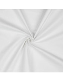 Tissu, Popeline Unie, Blanc, Laize 150 cm, 100% Coton 125g/m²