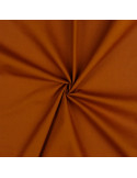 Tissu, Popeline de Coton Unie, Cognac, Laize 150 cm, 100% Coton 125g/m²