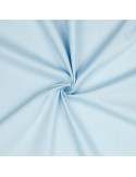 Tissu, Popeline de Coton Unie, Bleu Ciel, Laize 150 cm, 100% Coton 125g/m²