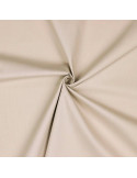 Tissu, Popeline de Coton Unie, Sable, Laize 150 cm, 100% Coton 195g/m²