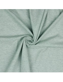 Tissu, Jersey de Coton Uni, Vert Chiné, Laize 145 cm, Coton Stretch Oeko-Tex