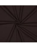Tissu, Jersey de Coton Uni, Marron Foncé, Laize 145 cm, Coton Stretch Oeko-Tex